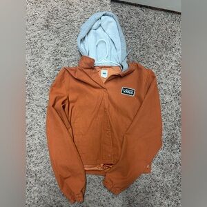 Vans Burnt Orange Utility Jacket with Gray Hood